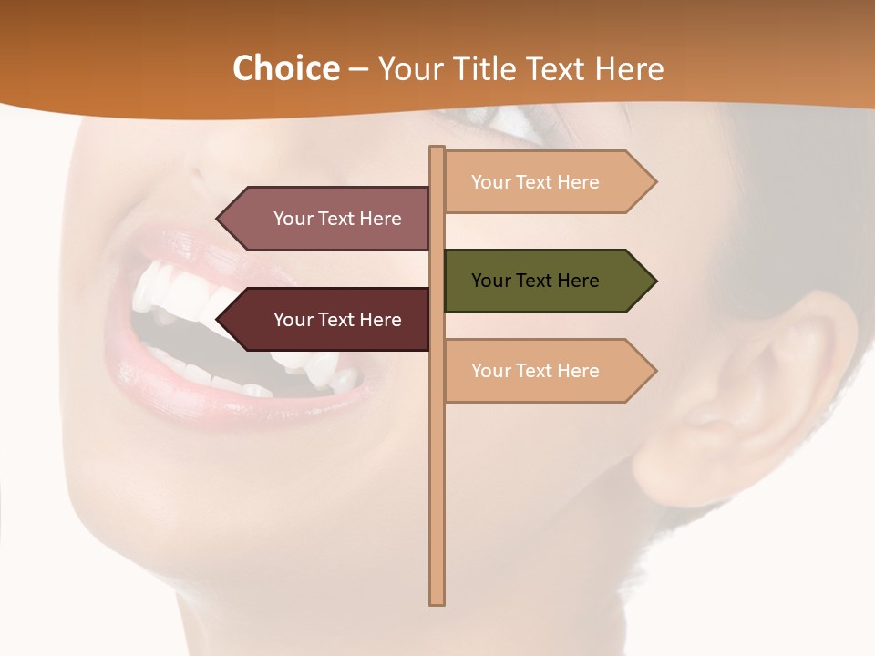 Skincare Isolated Lips PowerPoint Template