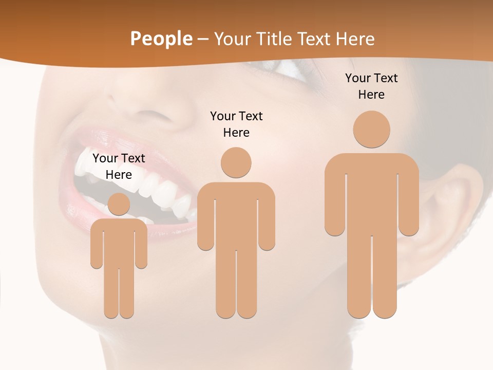 Skincare Isolated Lips PowerPoint Template