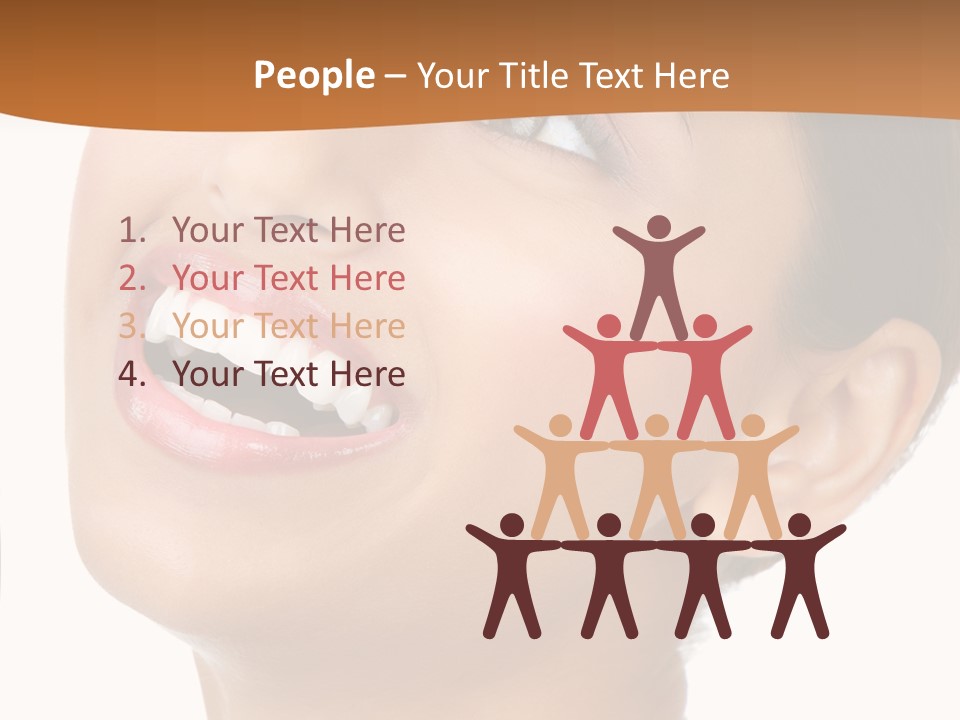 Skincare Isolated Lips PowerPoint Template