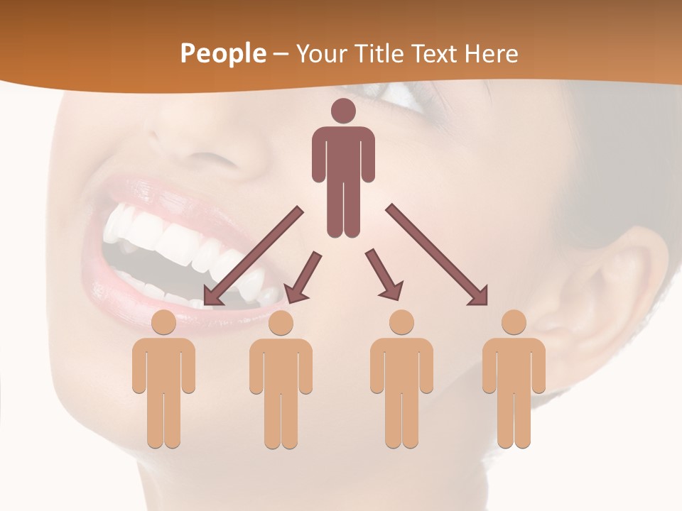 Skincare Isolated Lips PowerPoint Template