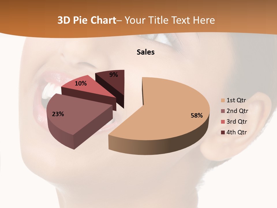 Skincare Isolated Lips PowerPoint Template