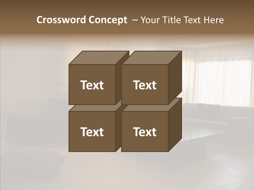 Couch Comfortable Relax PowerPoint Template