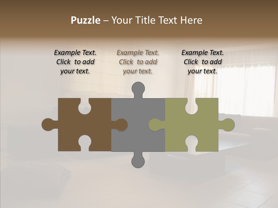 Couch Comfortable Relax PowerPoint Template