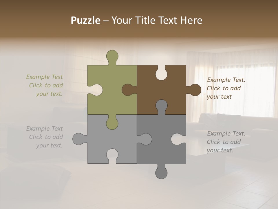 Couch Comfortable Relax PowerPoint Template