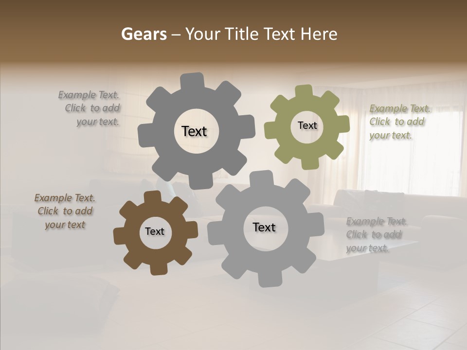 Couch Comfortable Relax PowerPoint Template