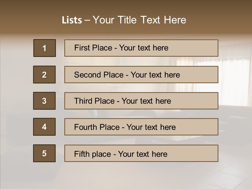Couch Comfortable Relax PowerPoint Template