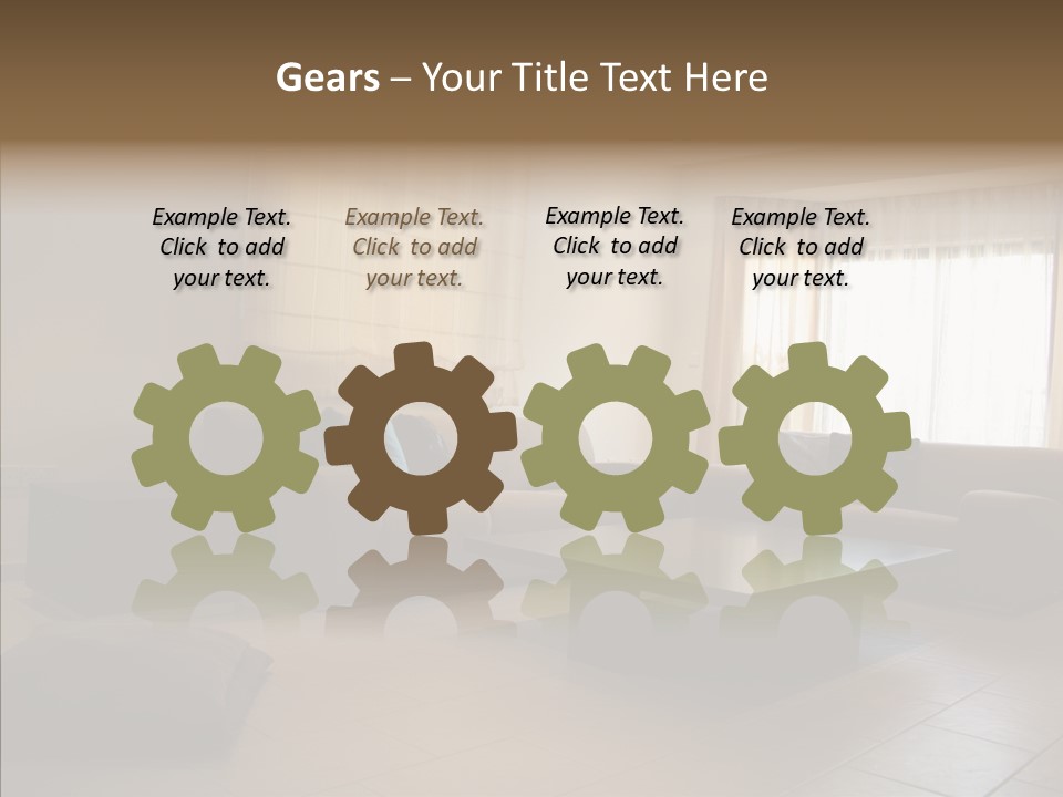 Couch Comfortable Relax PowerPoint Template