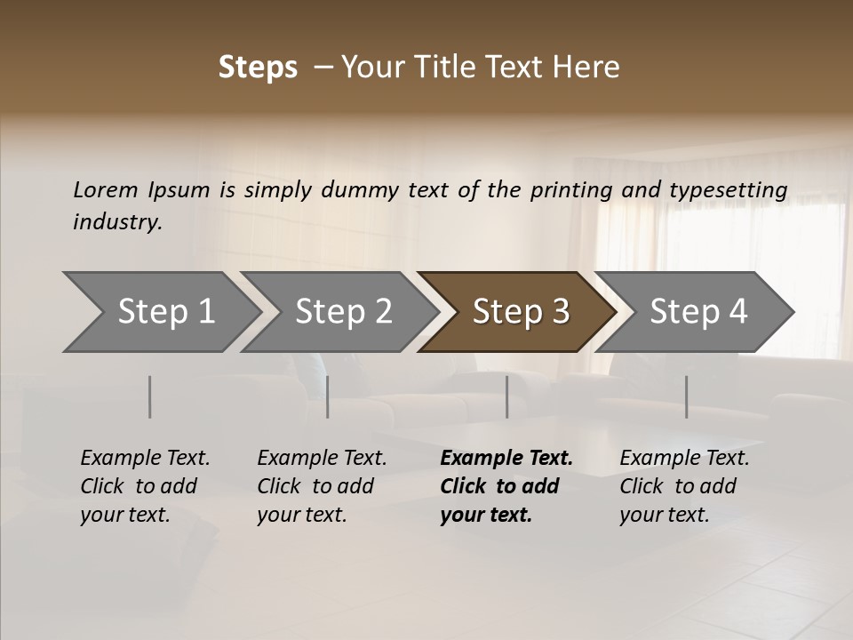 Couch Comfortable Relax PowerPoint Template