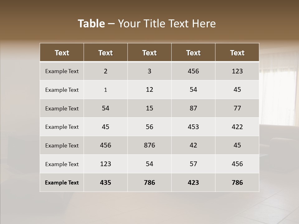 Couch Comfortable Relax PowerPoint Template