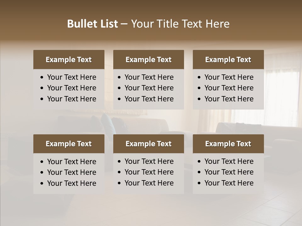 Couch Comfortable Relax PowerPoint Template