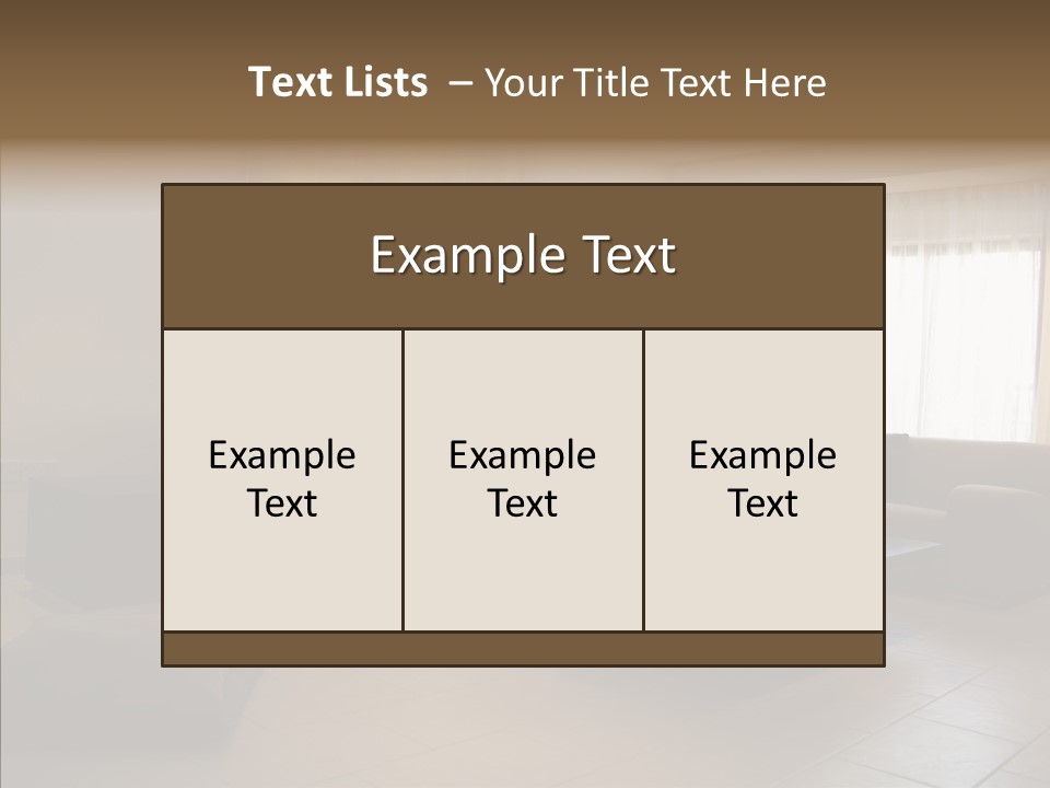 Couch Comfortable Relax PowerPoint Template