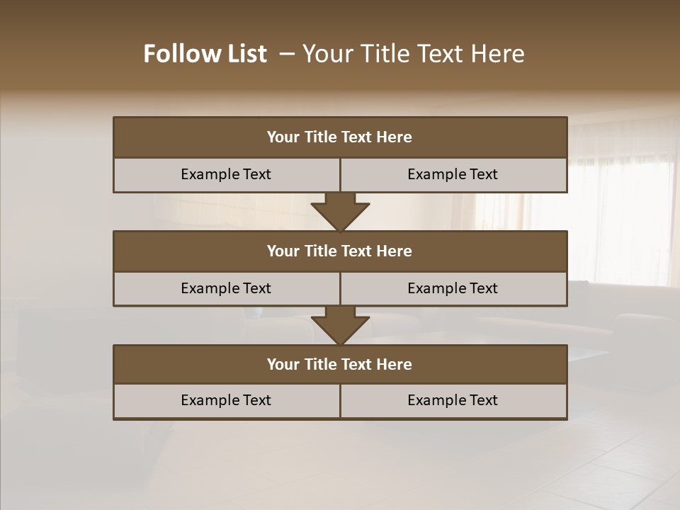 Couch Comfortable Relax PowerPoint Template