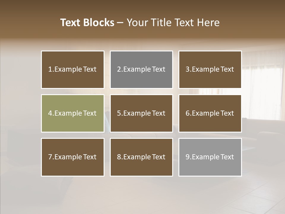 Couch Comfortable Relax PowerPoint Template