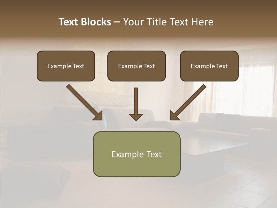 Couch Comfortable Relax PowerPoint Template