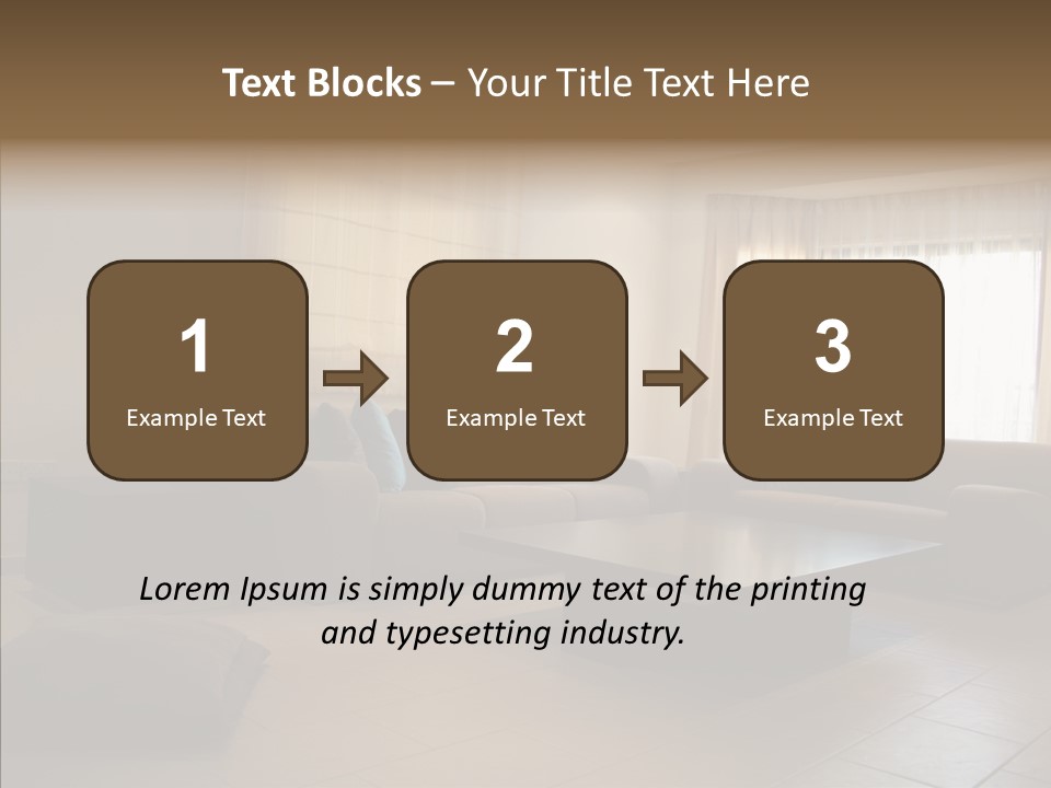 Couch Comfortable Relax PowerPoint Template