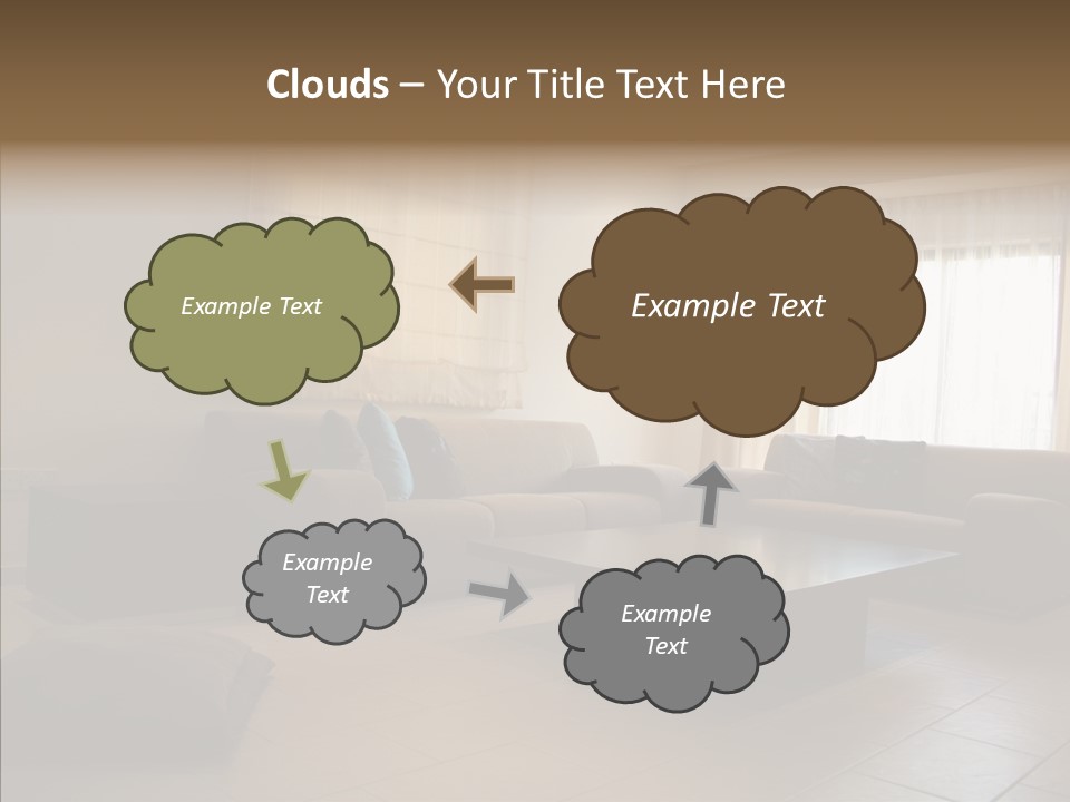 Couch Comfortable Relax PowerPoint Template