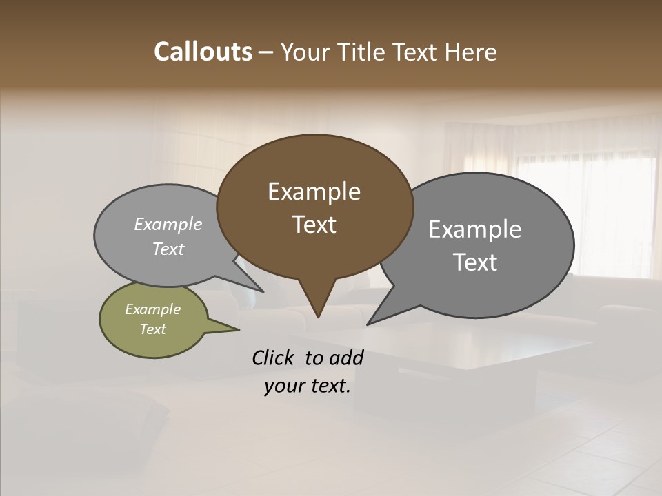 Couch Comfortable Relax PowerPoint Template