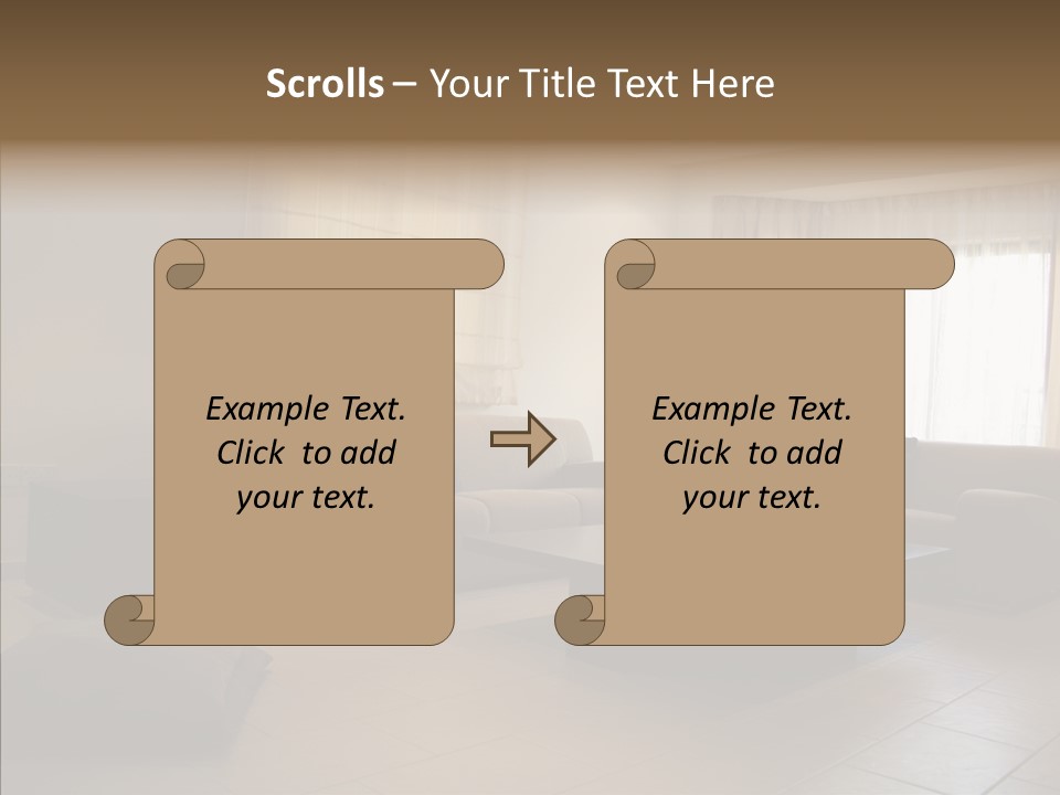 Couch Comfortable Relax PowerPoint Template