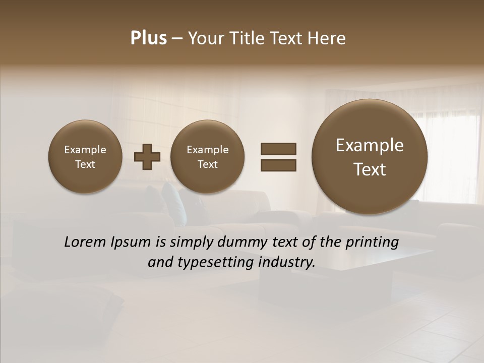 Couch Comfortable Relax PowerPoint Template