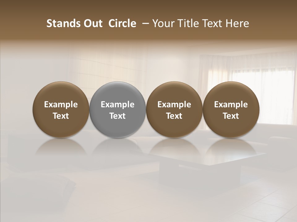 Couch Comfortable Relax PowerPoint Template