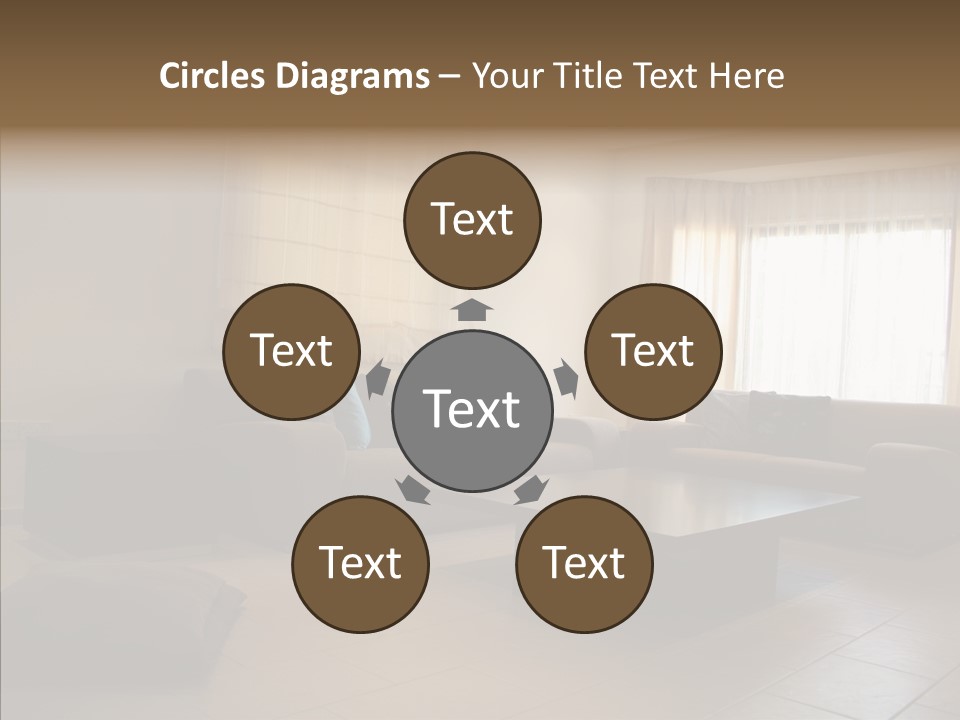 Couch Comfortable Relax PowerPoint Template