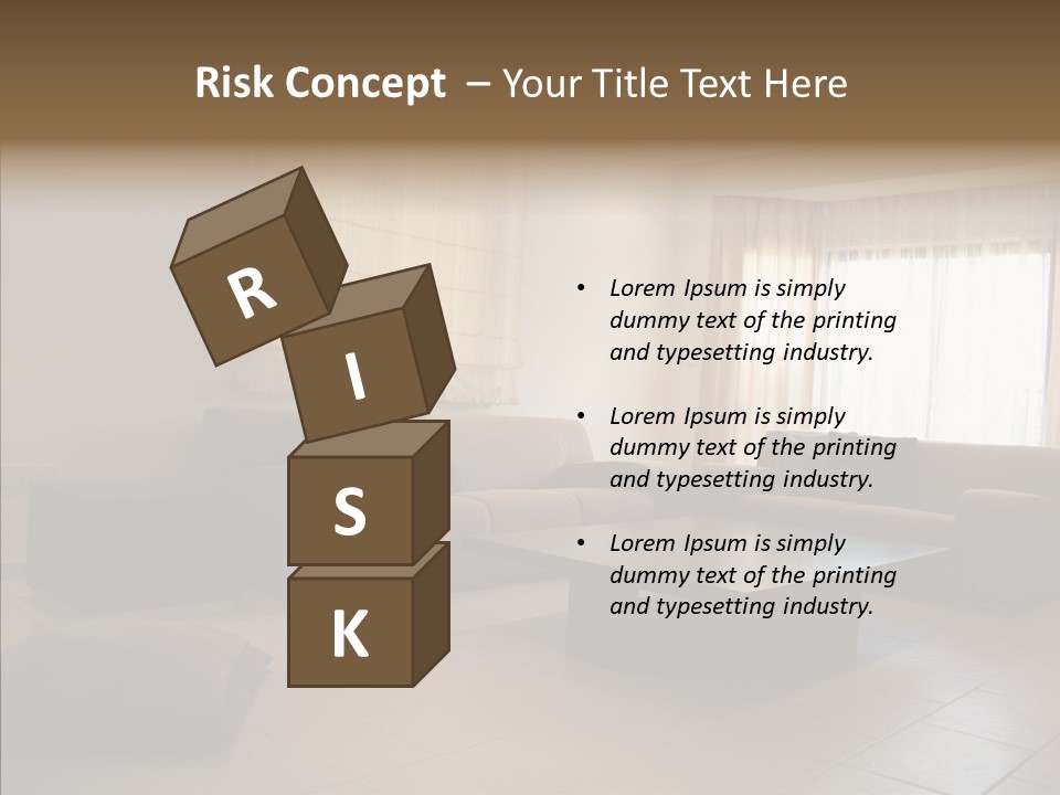 Couch Comfortable Relax PowerPoint Template