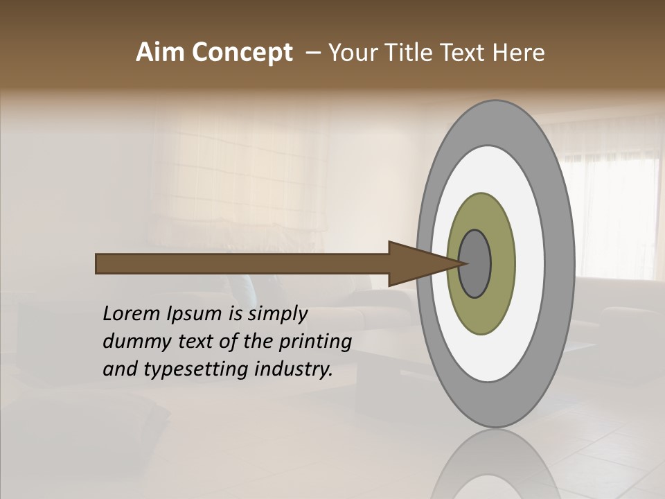 Couch Comfortable Relax PowerPoint Template