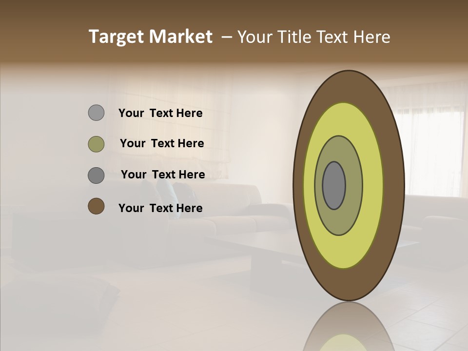 Couch Comfortable Relax PowerPoint Template