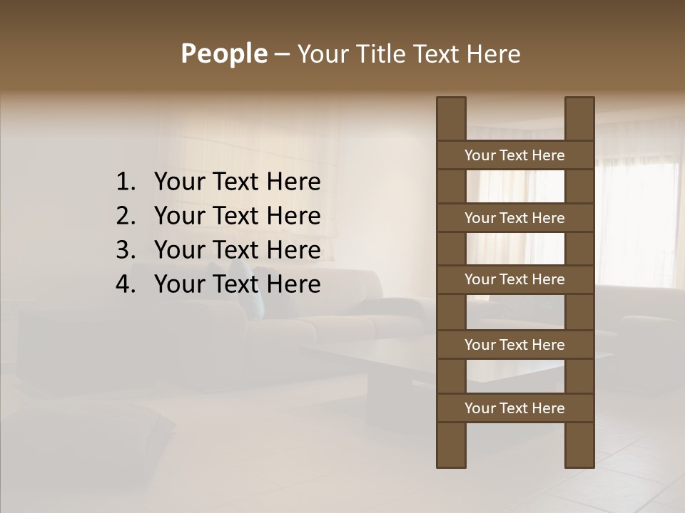 Couch Comfortable Relax PowerPoint Template