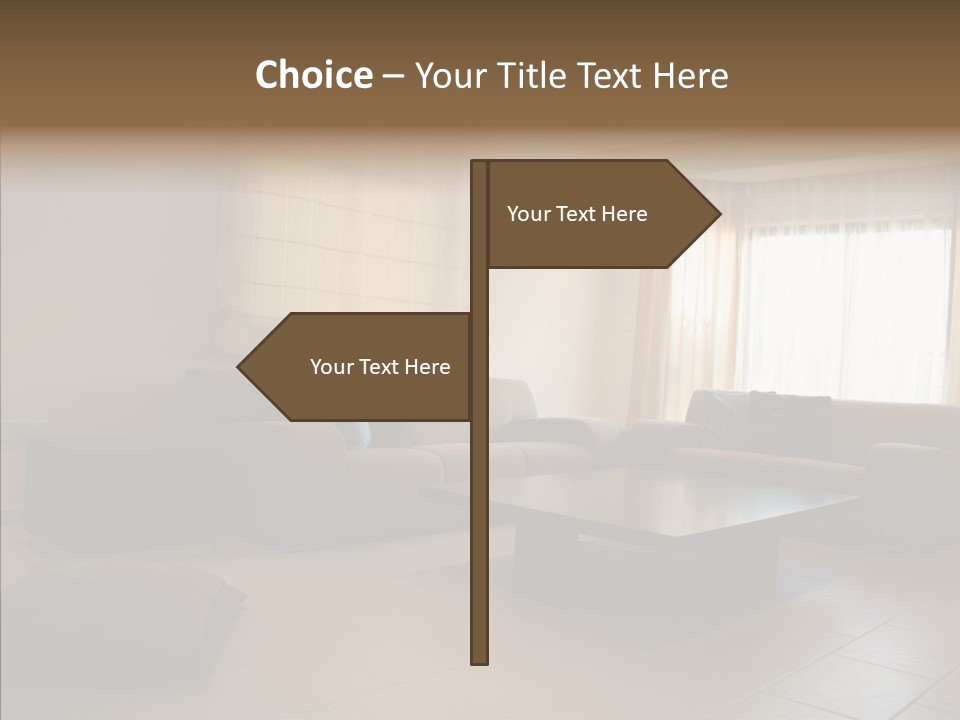 Couch Comfortable Relax PowerPoint Template