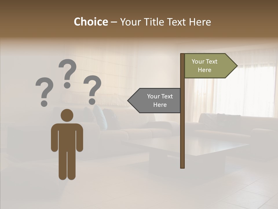 Couch Comfortable Relax PowerPoint Template