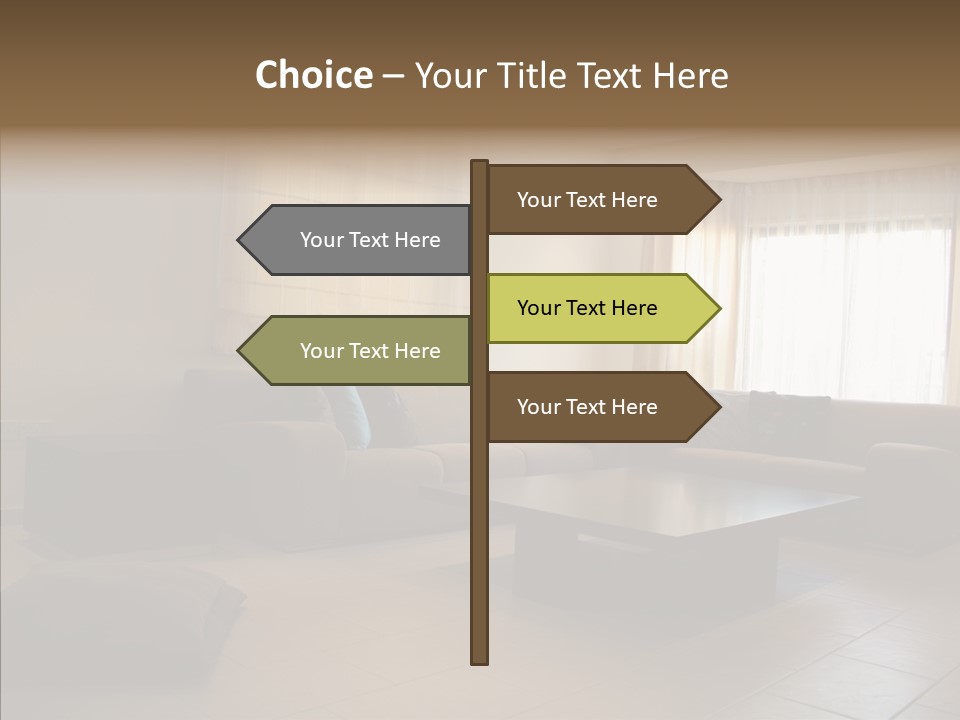 Couch Comfortable Relax PowerPoint Template