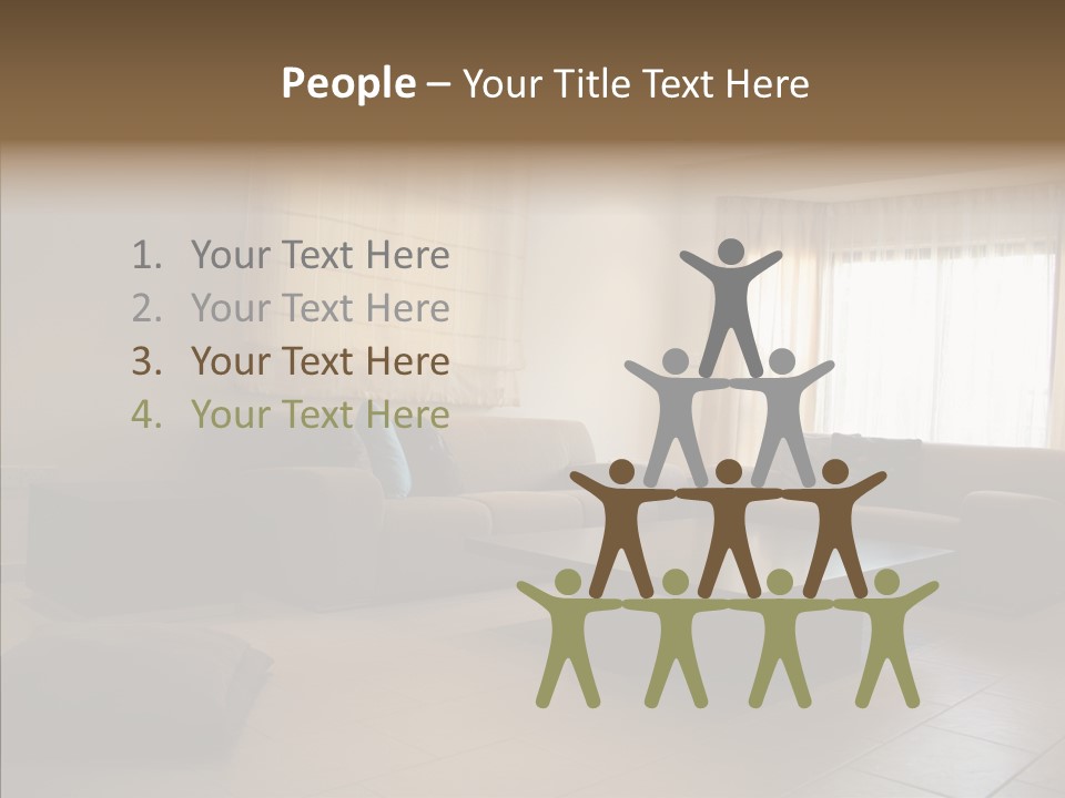 Couch Comfortable Relax PowerPoint Template