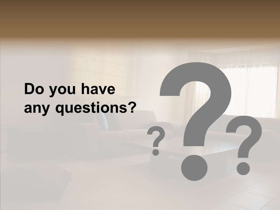 Couch Comfortable Relax PowerPoint Template