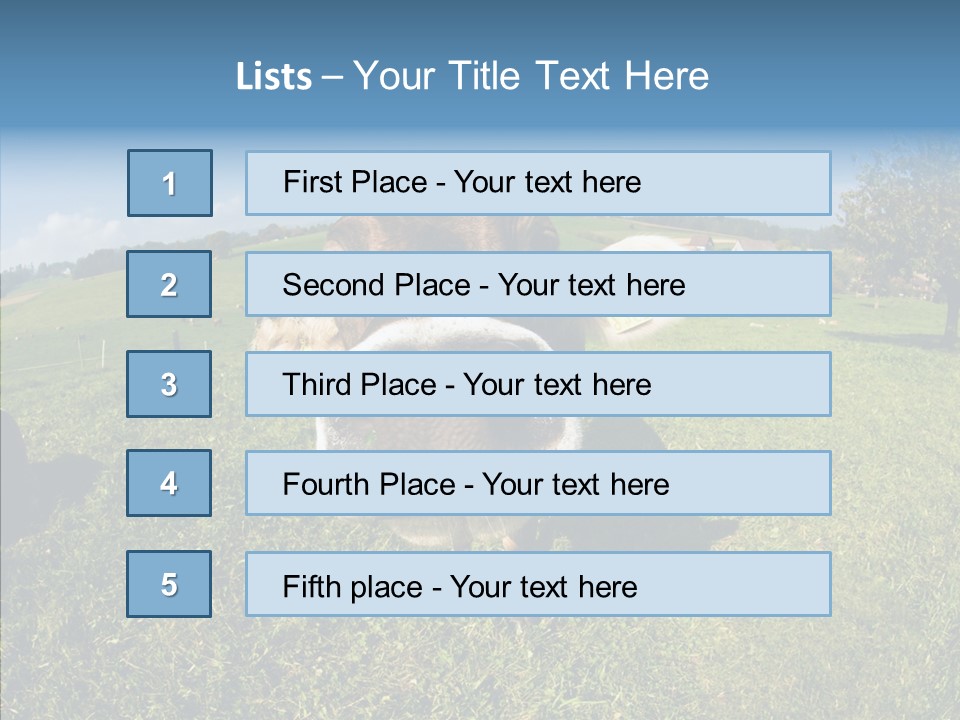 Hay Fish Sky PowerPoint Template