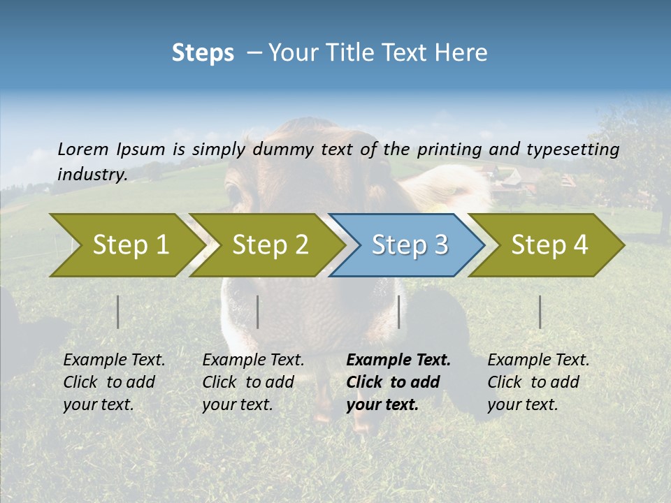 Hay Fish Sky PowerPoint Template