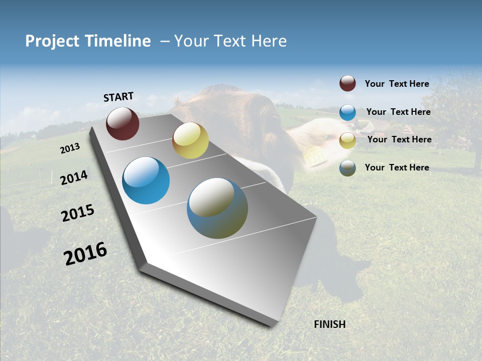 Hay Fish Sky PowerPoint Template