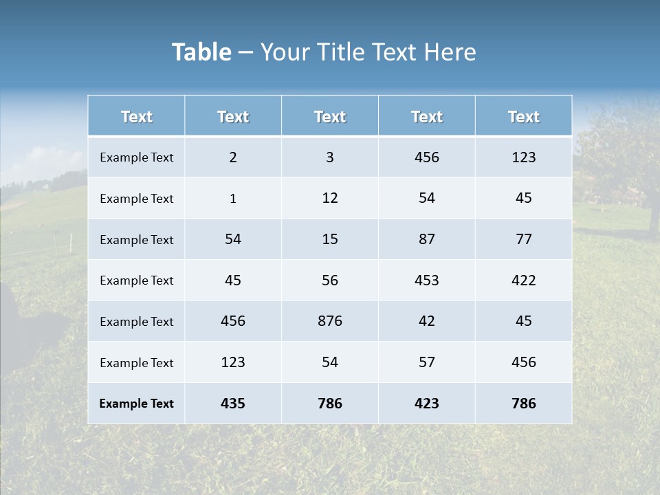 Hay Fish Sky PowerPoint Template