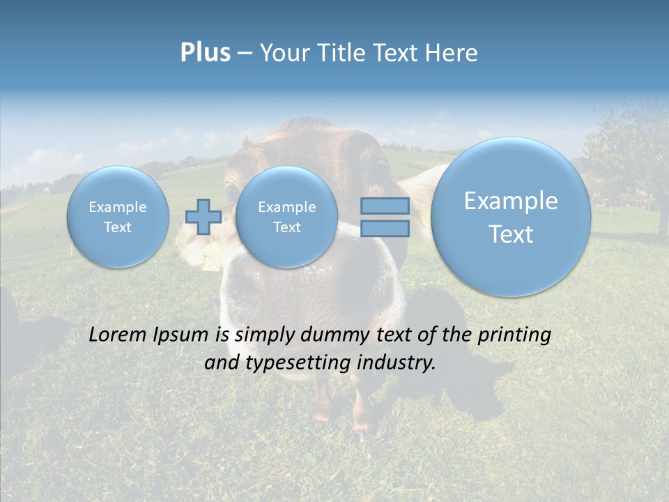 Hay Fish Sky PowerPoint Template