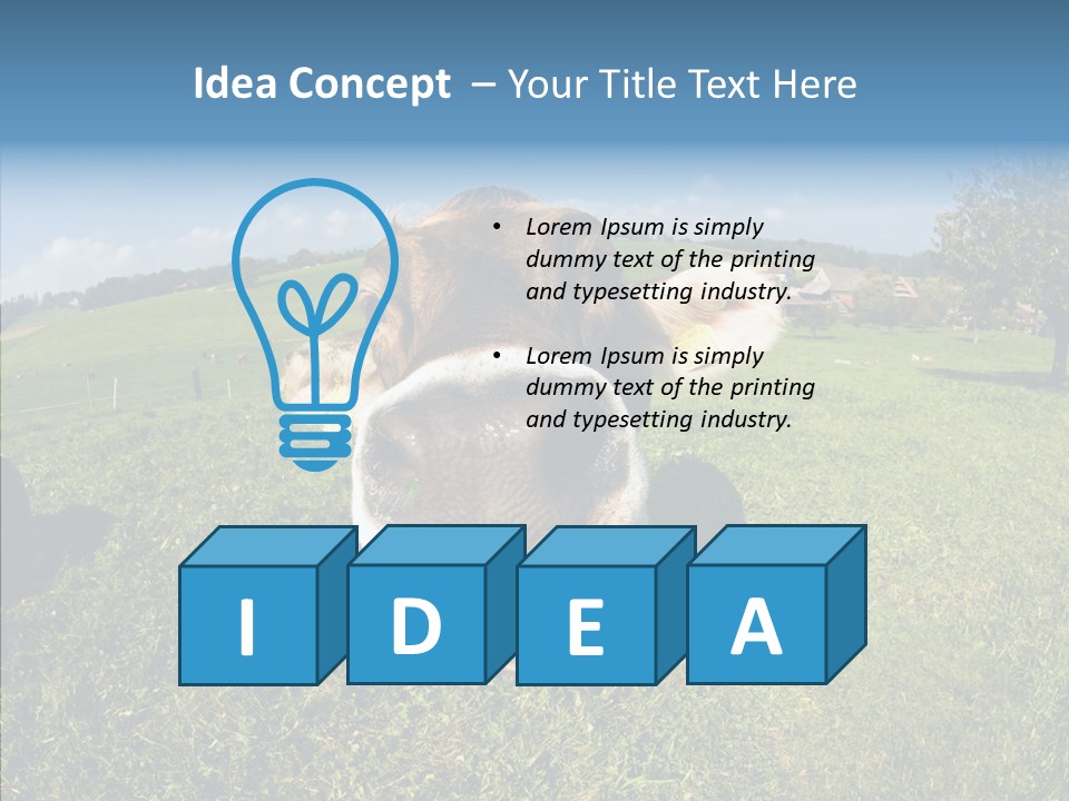 Hay Fish Sky PowerPoint Template