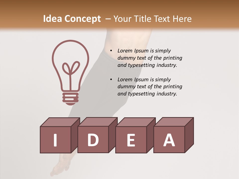 Hop Moving Man PowerPoint Template