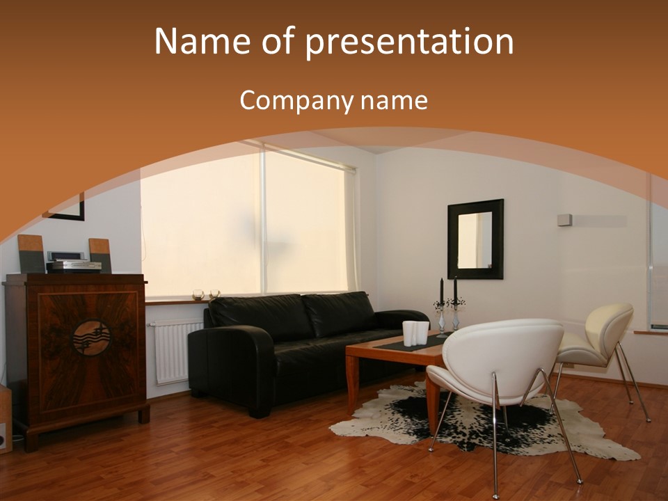 Design Wooden Home PowerPoint Template