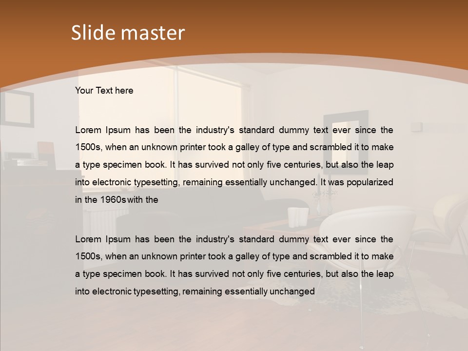 Design Wooden Home PowerPoint Template