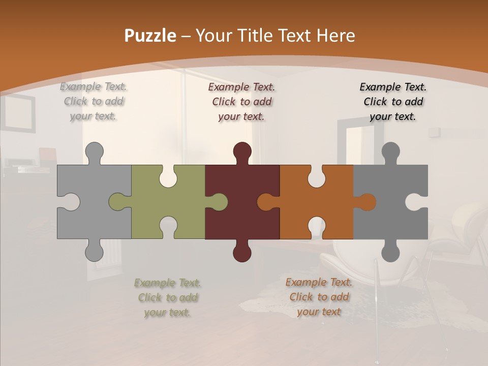 Design Wooden Home PowerPoint Template