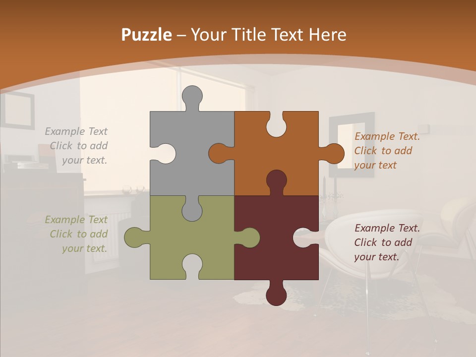 Design Wooden Home PowerPoint Template