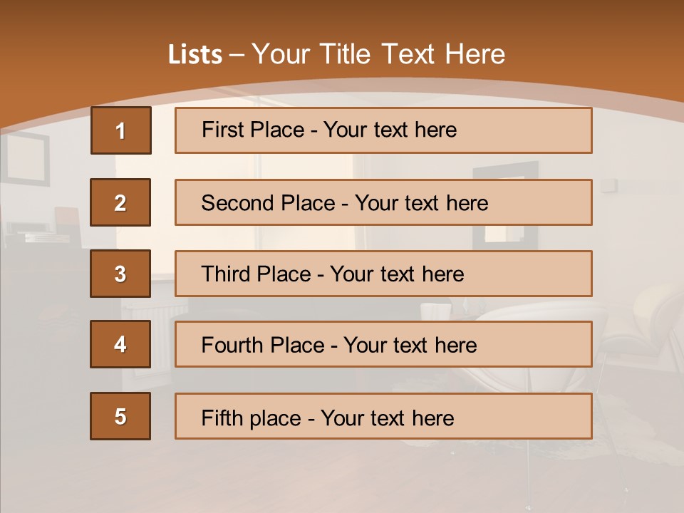 Design Wooden Home PowerPoint Template