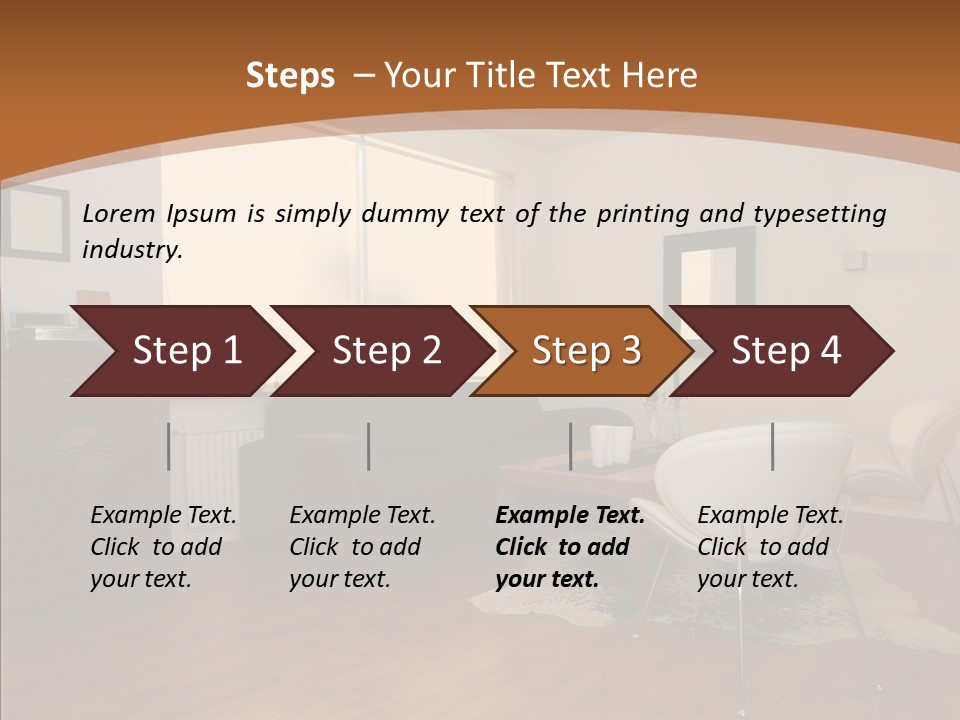 Design Wooden Home PowerPoint Template