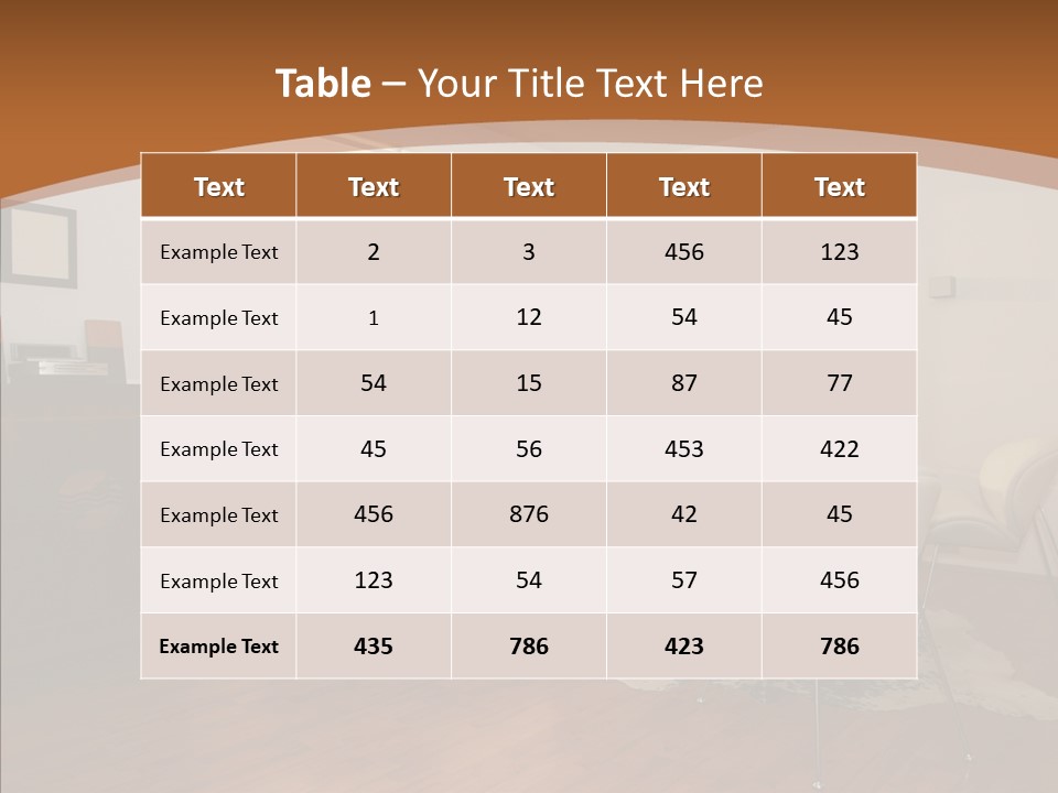 Design Wooden Home PowerPoint Template
