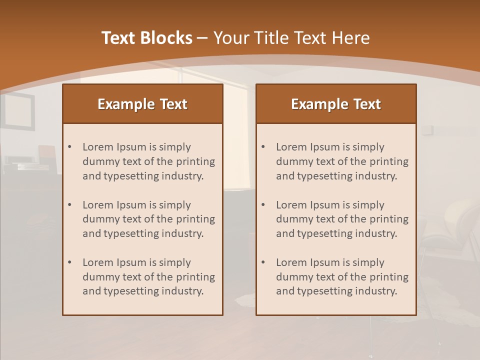 Design Wooden Home PowerPoint Template