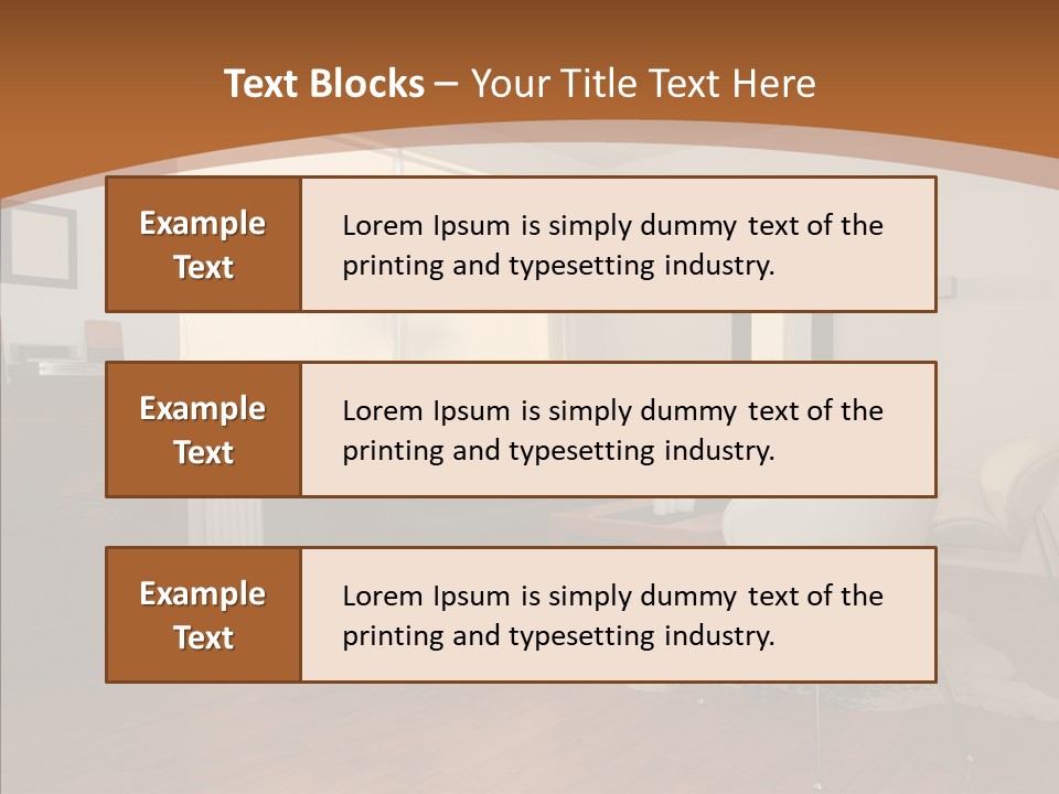 Design Wooden Home PowerPoint Template